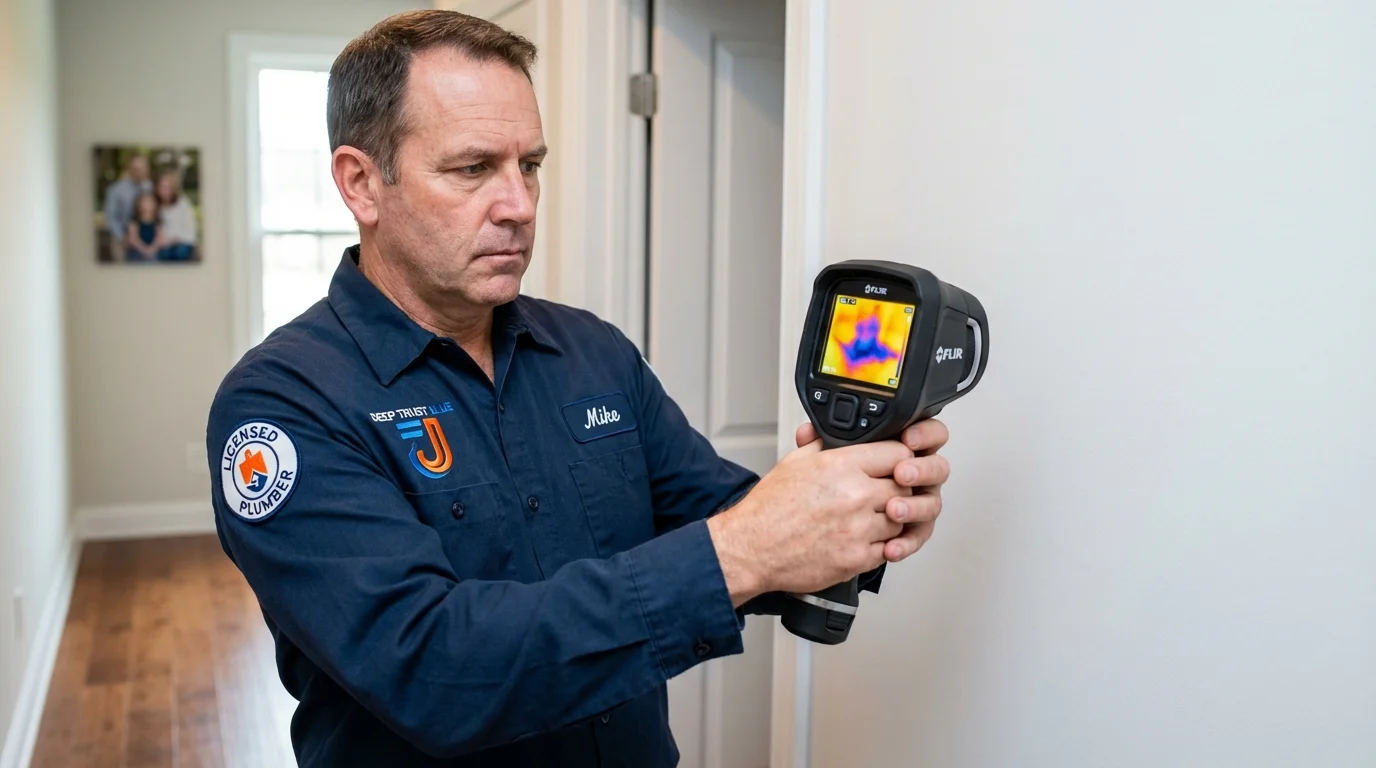 Thermal imaging leak detection by Johns Plumbing LLC in Wills Point